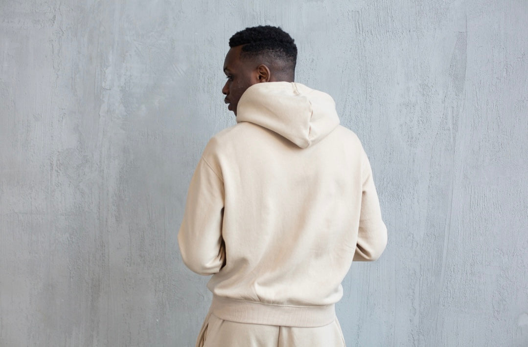 Dilf Life Hoodie in Black and Beige