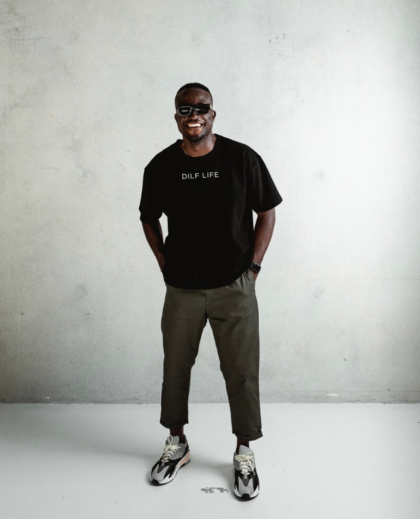 DILF LIFE Tee in Black and White