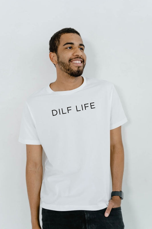 DILF LIFE Tee in Black and White