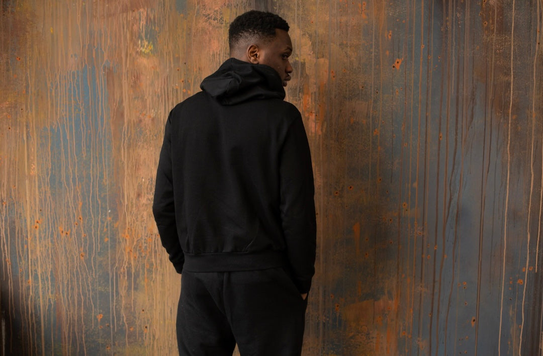 Dilf Life Hoodie in Black and Beige